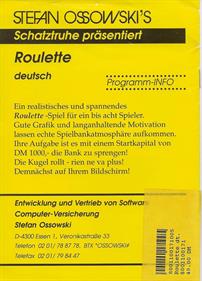 Roulette (Schatztruhe) - Box - Back Image