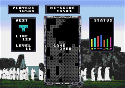 Tetris (Unreleased) - Screenshot - Game Over Image
