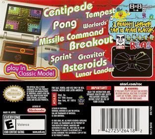 Retro Atari Classics - Box - Back Image