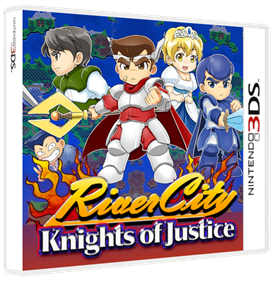 River City: Knights of Justice - Box - 3D Image