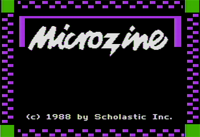 Microzine 26 - Screenshot - Game Title Image