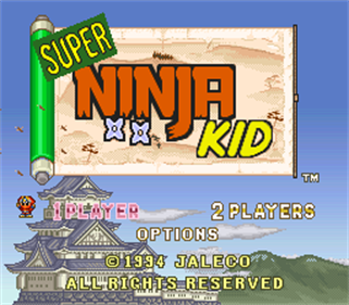 Super Ninja-Kun - Screenshot - Game Title Image