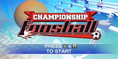 Championship Foosball - Screenshot - Game Title Image