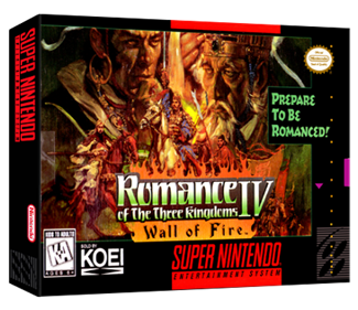 Romance of the Three Kingdoms IV: Wall of Fire - Box - 3D Image
