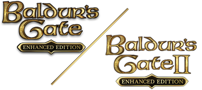 Baldur's Gate and Baldur's Gate II: Enhanced Editions - Clear Logo Image