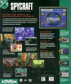 Spycraft: The Great Game - Box - Back