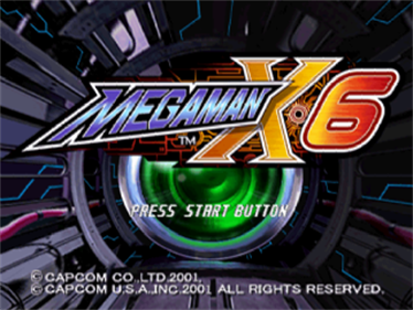 Mega Man X6 - Screenshot - Game Title Image