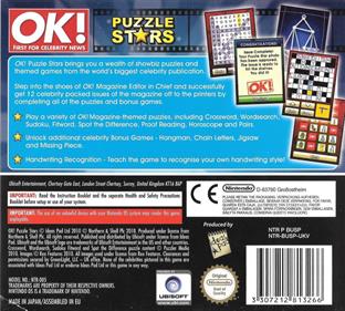 OK! Puzzle Stars - Box - Back Image