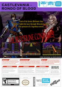 Castlevania: Rondo of Blood - Fanart - Box - Back Image