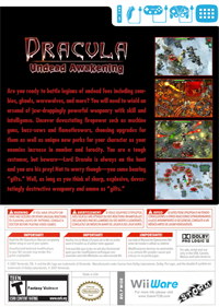 Dracula: Undead Awakening - Box - Back Image