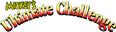 Mickey's Ultimate Challenge - Clear Logo Image
