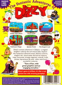 The Fantastic Adventures of Dizzy - Box - Back Image