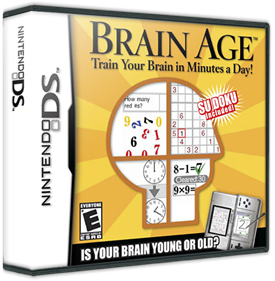 Brain Age: Train Your Brain in Minutes a Day! - Box - 3D Image