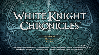 White Knight Chronicles: International Edition - Screenshot - Game Title Image
