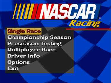 NASCAR Racing - Screenshot - Game Title Image