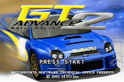 GT Advance 2: Rally Racing - Screenshot - Game Title Image