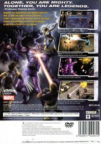 X-Men Legends - Box - Back Image