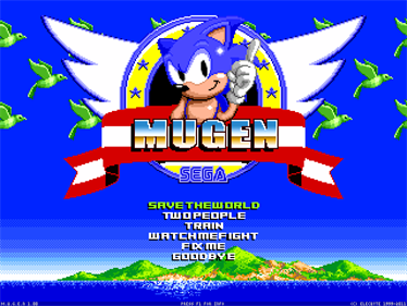 Ultimate Sonic Mugen - Screenshot - Game Title Image