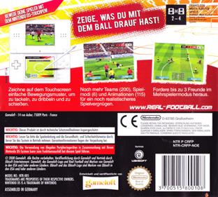 Real Soccer 2009 - Box - Back Image