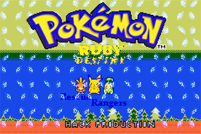 Pokémon Ruby Destiny Rescue Ranges - Screenshot - Game Title Image