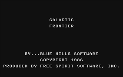 Galactic Frontier - Screenshot - Game Title Image