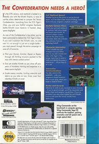 Wing Commander: The 3-D Space Combat Simulator - Box - Back Image