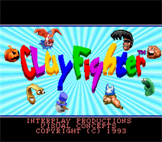 Clay Fighter - Screenshot - Game Title