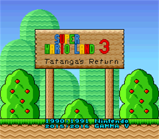 Super Mario Land 3: Tatanga's Return - Screenshot - Game Title Image