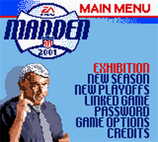 Madden NFL 2001 - Screenshot - Game Title Image