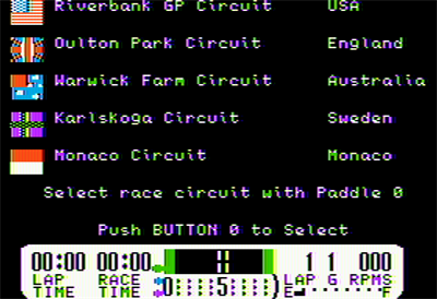 International Gran Prix - Screenshot - Game Select Image
