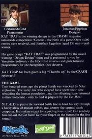 Kat Trap: Planet of the Cat-Men - Box - Back Image
