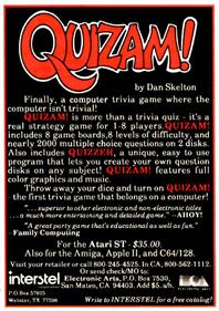 Quizam! - Advertisement Flyer - Front Image