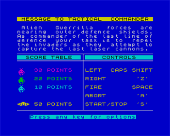Cosmic Guerrilla - Screenshot - Game Select Image