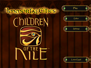 Immortal Cities: Children of the Nile - Screenshot - Game Title Image