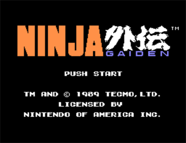 Ninja Gaiden - Screenshot - Game Title Image