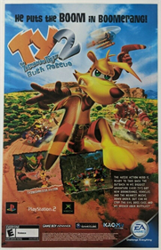 Ty the Tasmanian Tiger 2: Bush Rescue - Advertisement Flyer - Front Image