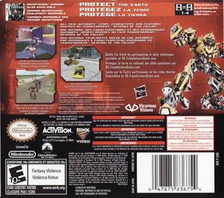 Transformers: Revenge of the Fallen: Autobots - Box - Back Image