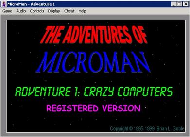 The Adventures of MicroMan: Adventure 1: Crazy Computers - Screenshot - Game Title Image