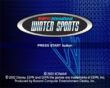 ESPN International Winter Sports 2002 - Screenshot - Game Title Image