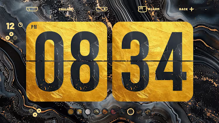 AAA Clock Gold