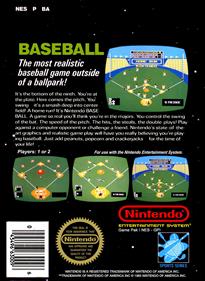 Baseball - Box - Back Image