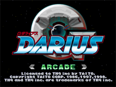 G Darius - Screenshot - Game Title Image