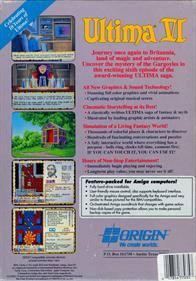 Ultima VI: The False Prophet - Box - Back Image