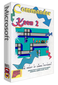 Commander Keen 2: The Earth Explodes - Box - 3D Image