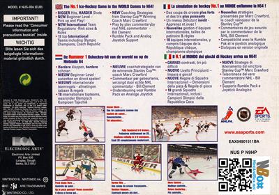 NHL 99 - Box - Back Image