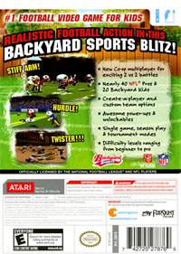Backyard Football '10 - Box - Back Image