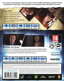 Heavy Rain & Beyond: Two Souls Collection - Box - Back Image