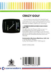 Crazy Golf - Box - Back Image
