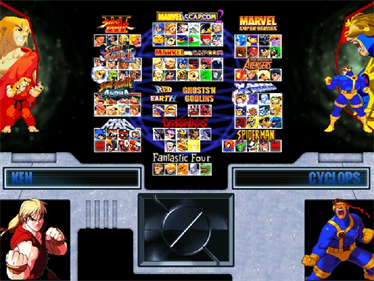 Super Marvel vs. Capcom: Eternity of Heroes - Screenshot - Game Select