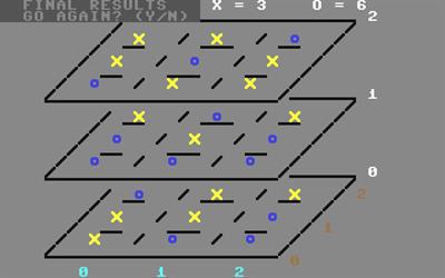 3-D Tic Tac Toe (Gary Melendy) - Screenshot - Game Over Image
